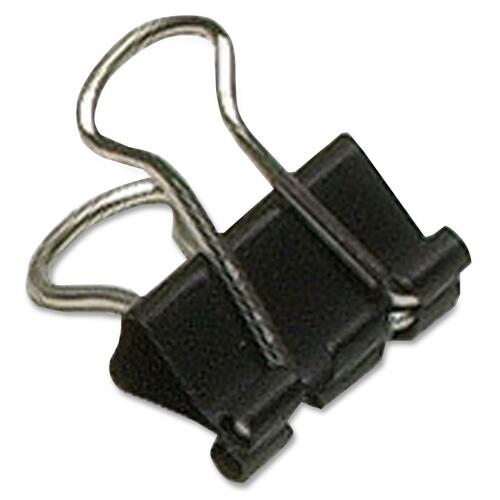 Acme United Sure-Grip Triangular Fold Back Binder Clip - 0.75" (19 mm) Width - 0.4" Size Capacity - 12 / Pack - Black - Steel