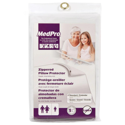 MedPro Vinyl Zippered Pillow Protector - 21" x 27"