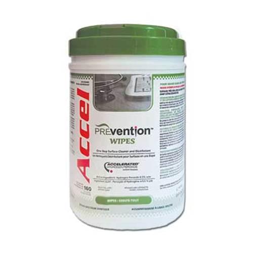 Accel Prevention Wipes - 6" x 7" (Canister of 160 Wipes)