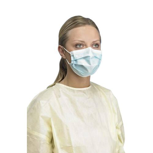 PG4-1211 Level 1 Procedure Earloop Face Mask Blue 3-Ply With Filter - Box of 50