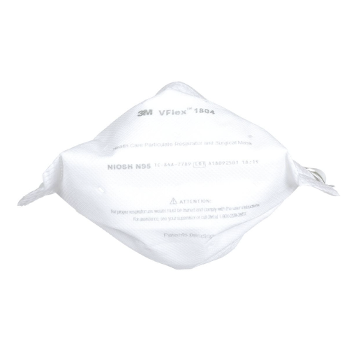 3M VFlex 1804 N95 Healthcare Particulate Respirator and Surgical Mask - Box of 50