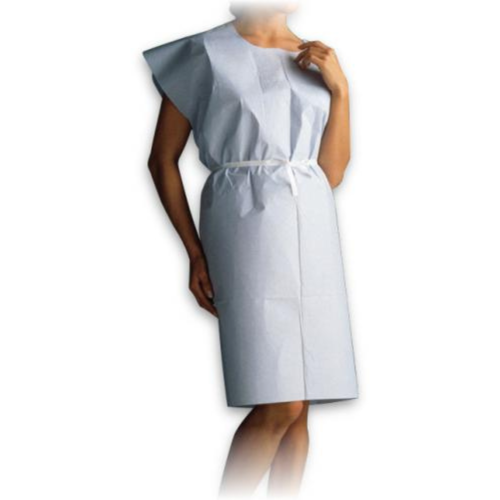 Disposable Exam Gowns, Blue - 30" x 42" (Case of 50)