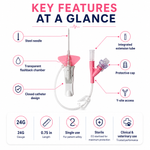 BD Nexiva™ Closed IV Catheter 24G x 0.75 in with Y-Site - BD383531 thumbnail 2