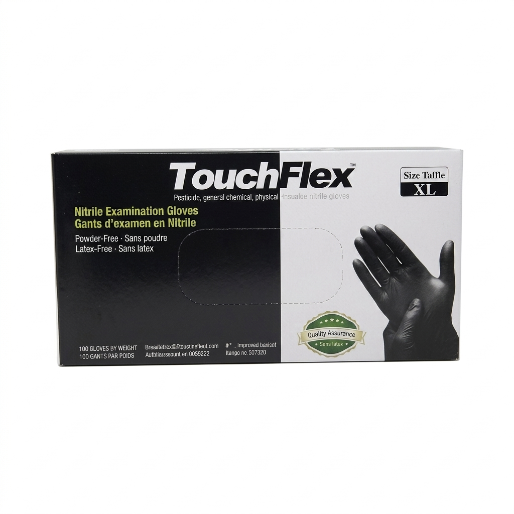 TOUCH FLEX BLACK GLOVES X LARGE