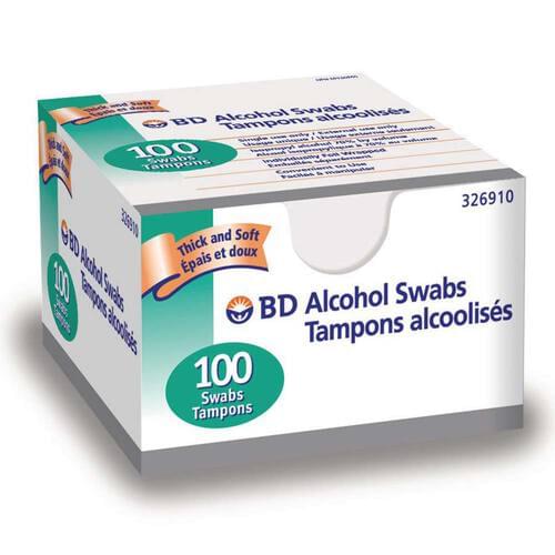 BD Alcohol Swabs - Box of 100