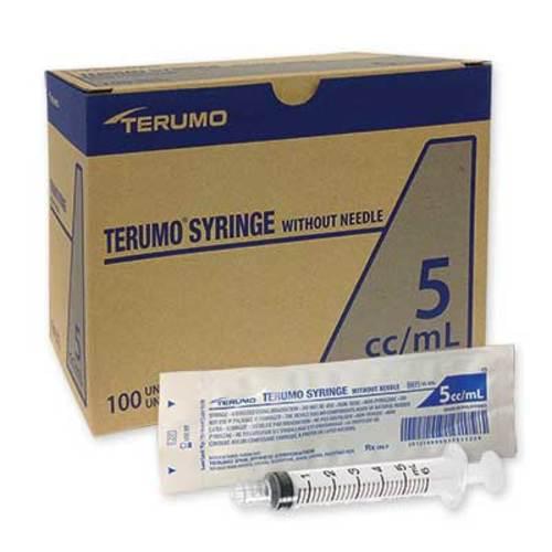 Terumo Luer Lock 5cc Syringe Only 100/Box 6/Case