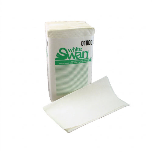 White Swan Single Fold Hand Towel, White - Case of 4000