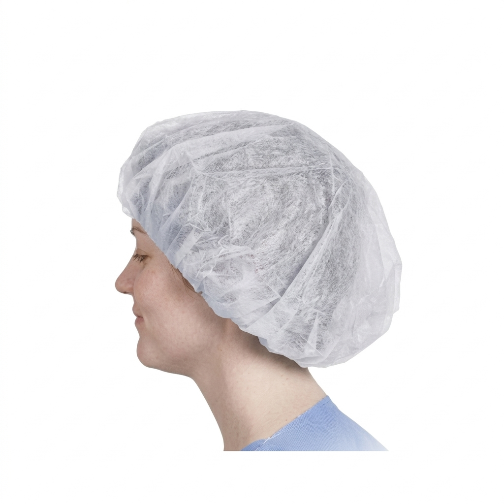 Bouffant Caps 21" White - Bag of 100 10 bag/case