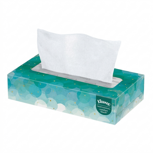 Kleenex Facial Tissue, 2 Ply, White - Box of 100