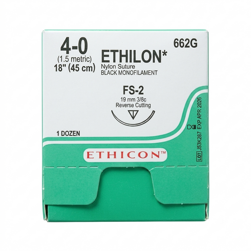 Ethicon Nylon Sutures 4-0 FS-2 19 mm Needle 18