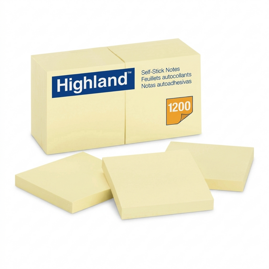 Highland Self-Sticking Notepads - 1200 - 3