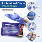 Transform Blue Nitrile Examination Gloves thumbnail 3