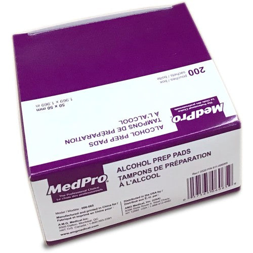 Medium Alcohol Swabs - 1.97" x 1.97" (Box of 200)