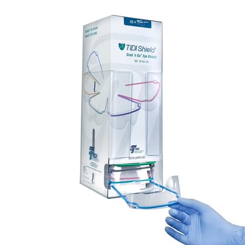 TIDIShield® Grab ‘n Go Eye Shields Dispenser 25/Box
