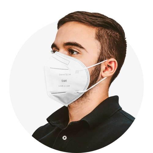 ASTM Level 3 D95 KN95 Earloop Mask - White (Box of 20)
