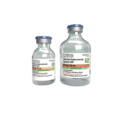 ANESTHETIC LOCAL INJ LIDOCAINE 1% PLAIN 20ml VIAL
