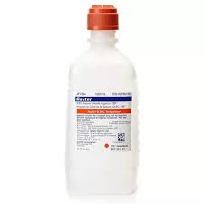 NORMAL SALINE 0.9% SODIUM CHLORIDE FOR IRRIGATION IN PLASTIC 1000ML POUR BOTTLECASE/12 EACH