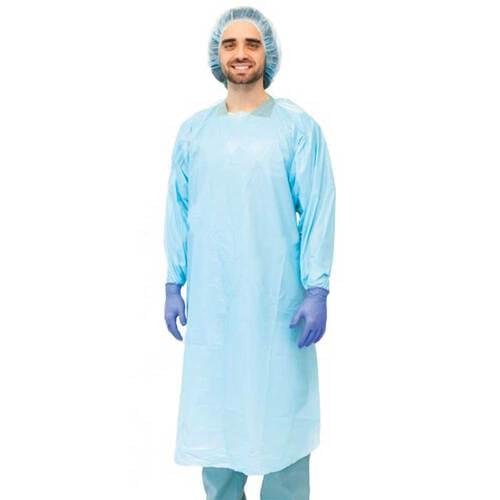 CPE Blue Overhead Protection Isolation Gown - Pack of 20