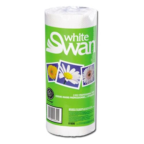 Paper Towel Rolls, White Swan 24 Rolls/case