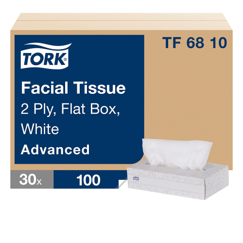 Tork 2 Ply Facial Tissues - 7.9" x 8.2" (Case of 30 Boxes)