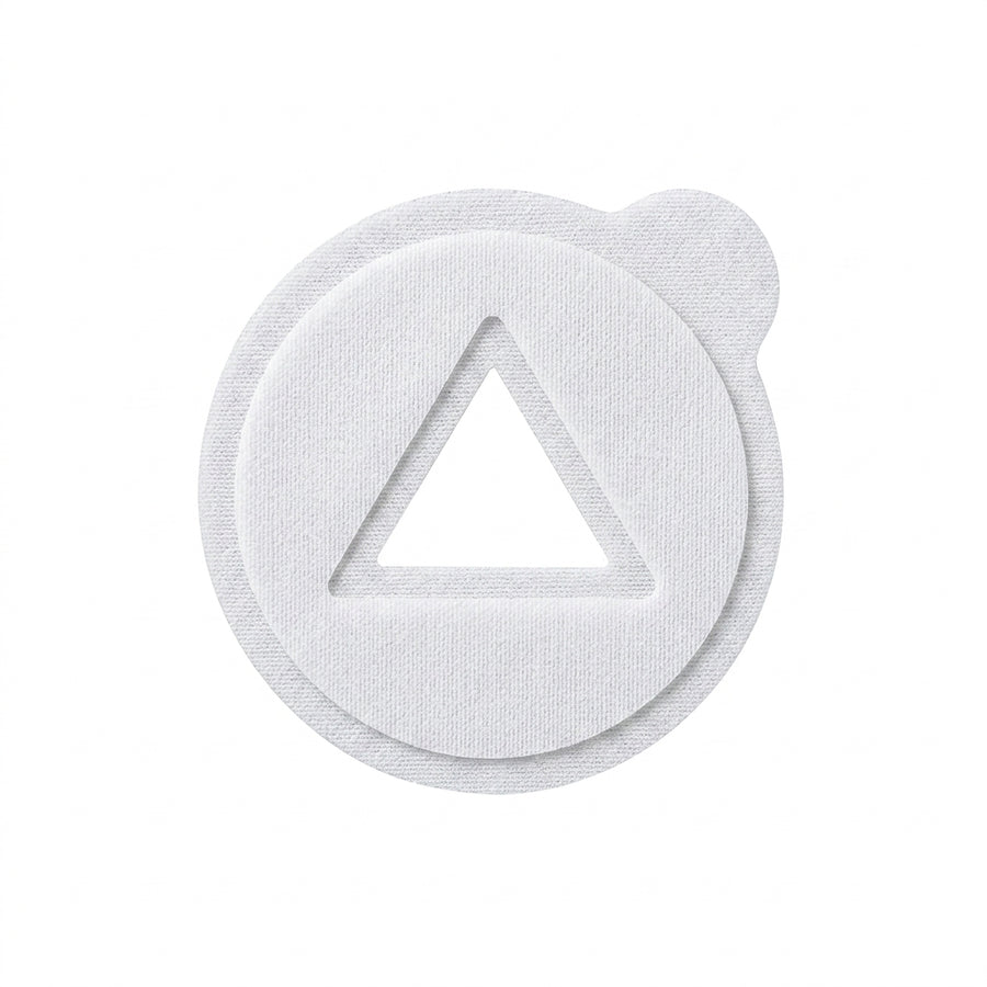 LABEL SKIN SUREMARK CLEAR MARK NON METALLIC TRIANGLE BX/110