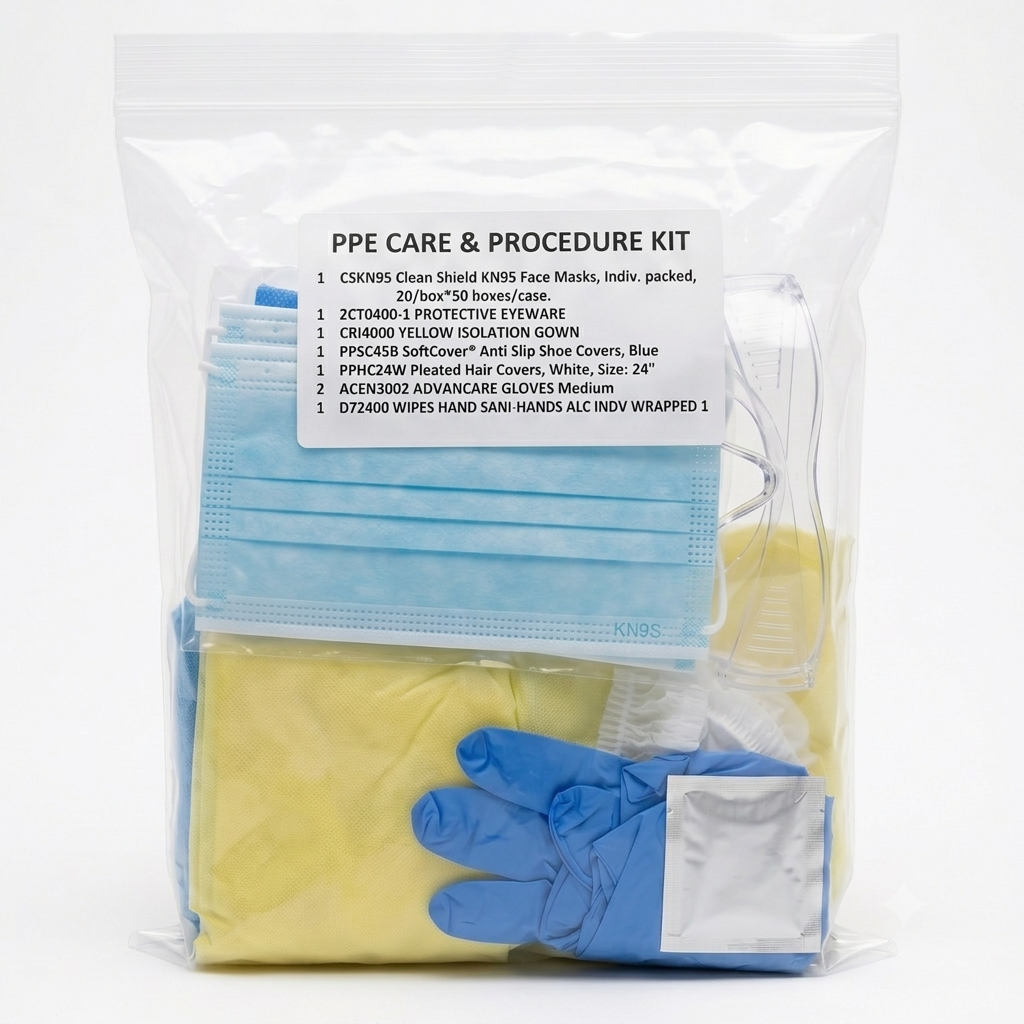 PPE Care & Procedure Kit Plus - Complete Personal Protection Pack