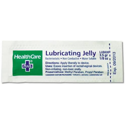 Healthcare Lube Jelly Foil Packs - 3.5 grams 145/box