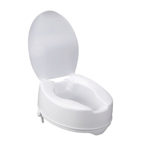 BIOS Living Raised Toilet Seat w/ Lid (2"/5 cm)