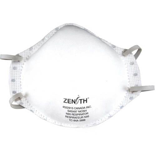 Zenith SAS497 N95 Particulate Respirator - Medium/Large (Box of 20)