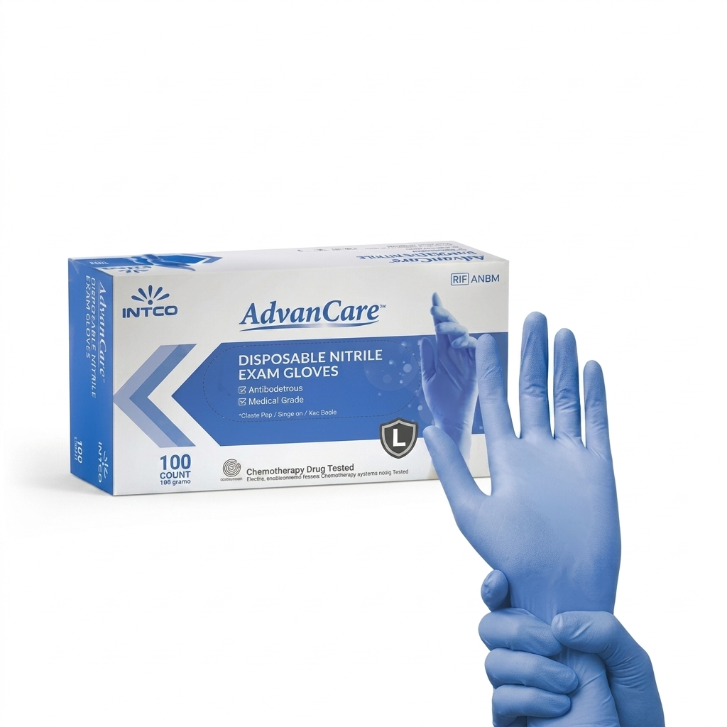 AdvanCare Nitrile Exam Gloves, Large (L)