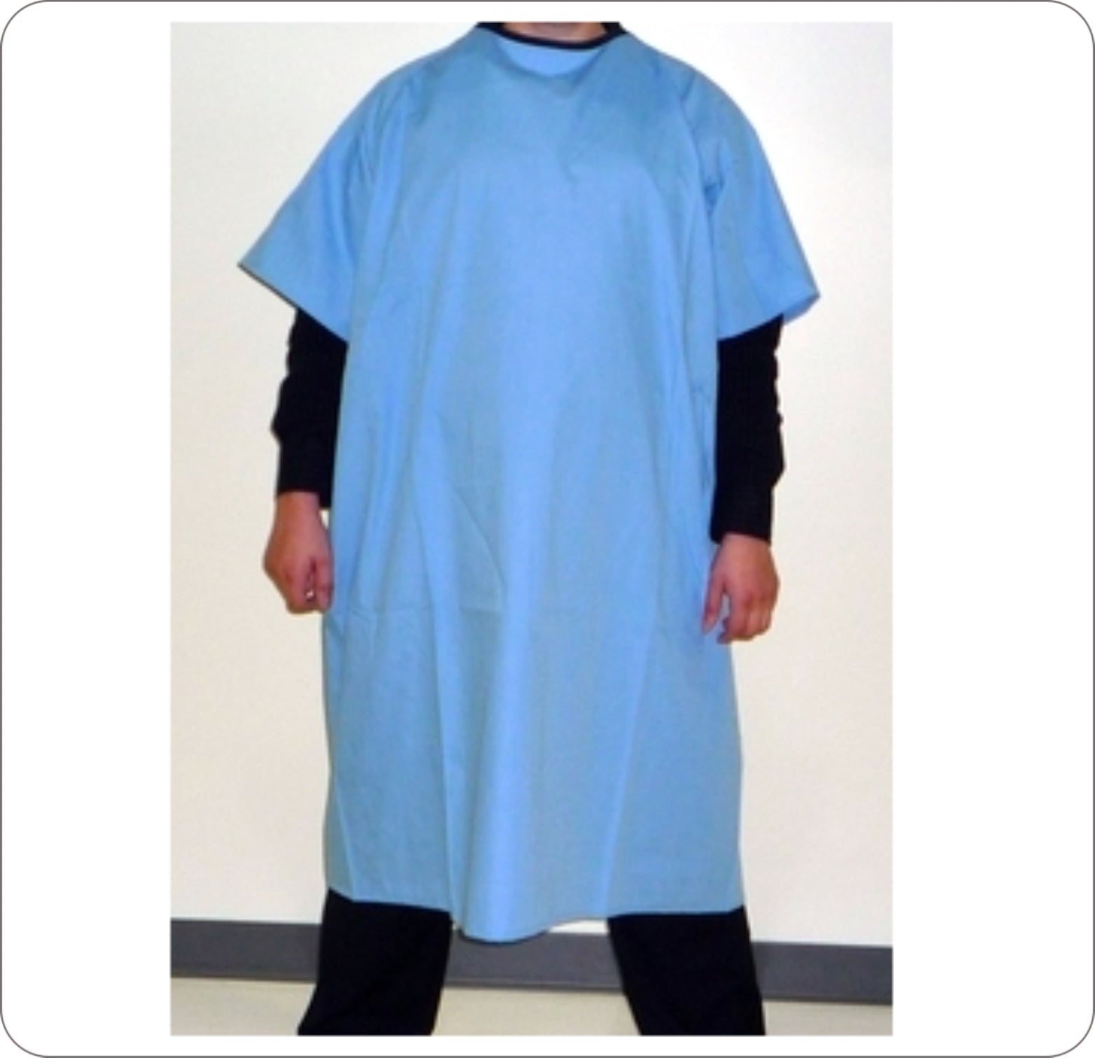 Poly-Coated Over-The-Head Protective Gowns with Open Back
