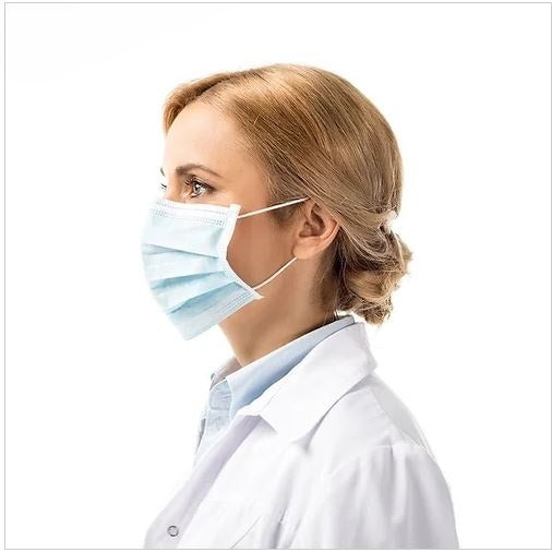 ASTM L3 MASK ADULT BLUE 50EA/BX 40BX/CA