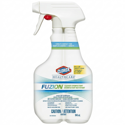 Clorox Healthcare Fuzion Cleaner Disinfectant Spray - 32 fl. oz. Spray - Case