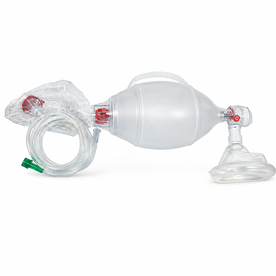 BAG RESUSCITATION INF/CHILD W/INFANT MASK 6 EA/CASE