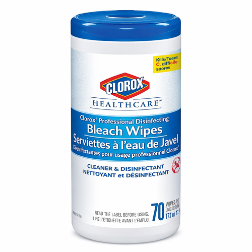 Clorox Healthcare Bleach Germicidal Wipes - Canister of 70