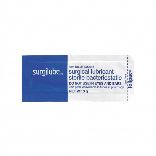 Surgilube Surgical Lubricant - 3 gram foil pouch 144/box