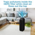 Danby Black Air Purifier HEPA Filter 210 sq. ft. DAP143BAB-UV