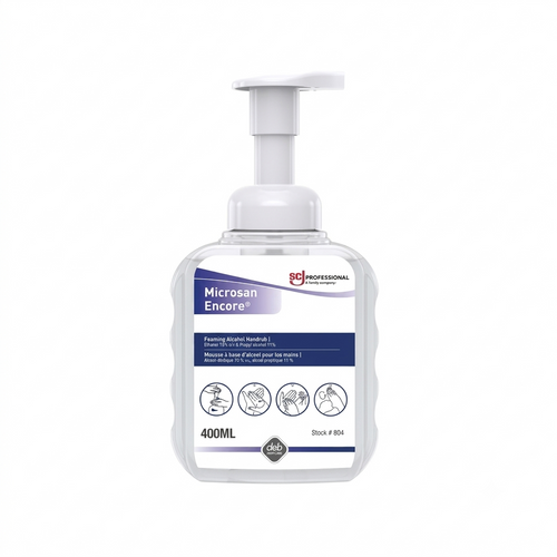 Microsan Encore Foaming Hand Sanitizer - 400mL Pump Bottle - DEB804