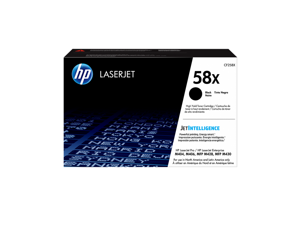 HP 58X High Yield Black Original LaserJet Toner Cartridge, CF258X