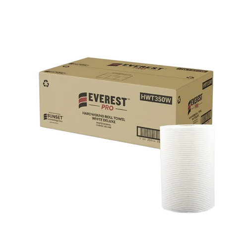 EVEREST WHITE ROLL TOWEL 350 FT
