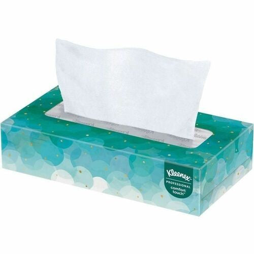 Kleenex Facial Tissue, 2 Ply, White - Box of 100