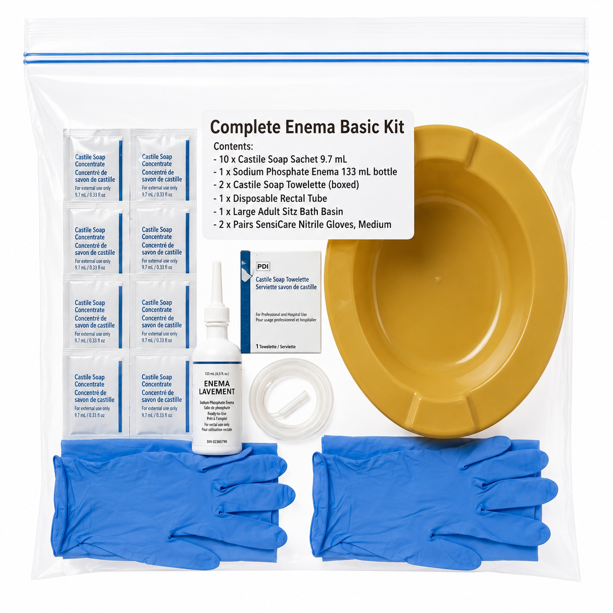 Complete enema Basic kit
