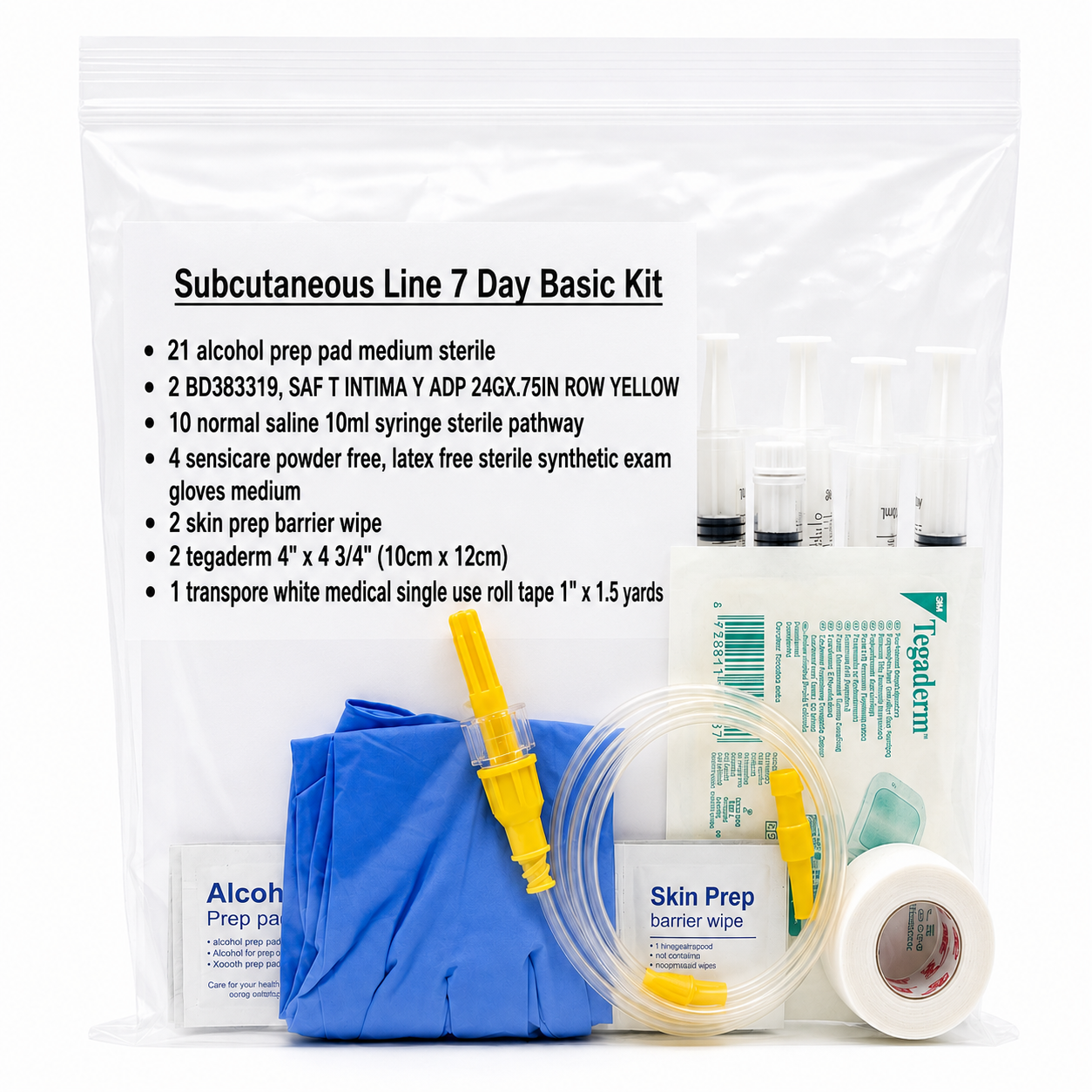 Subcutaneous Line 7 Day Basic Kit