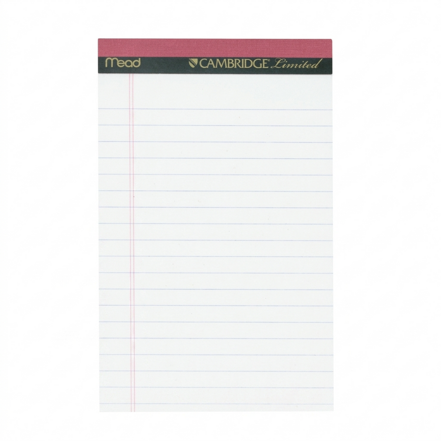 PAD,PERF,WHT,5X8,3/PK - NOTEPAD