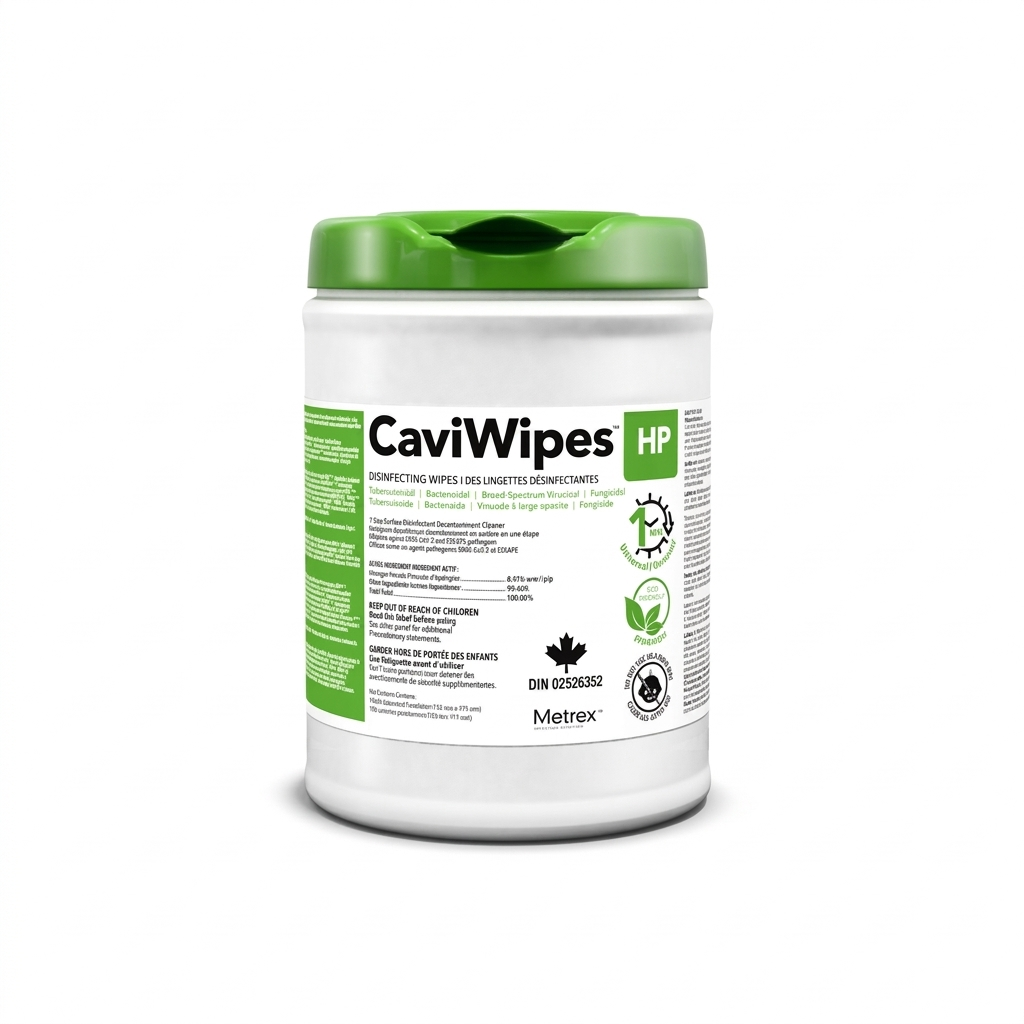 CaviWipes1 Disinfecting Surface Wipes - 6" x 6.75" (160 Wipes Per Canister)