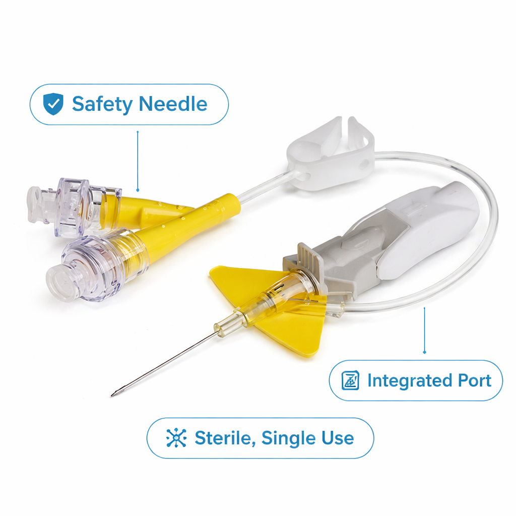BD Nexiva Bloodless IV Catheter 24G x 0.75" Double Port - Box of 20