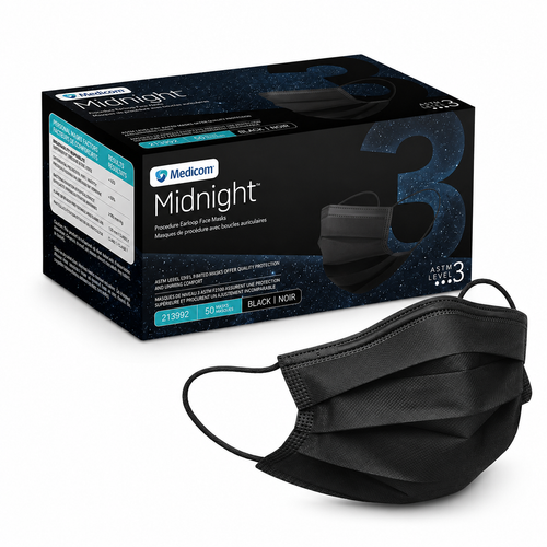 Medicom Midnight Level 3 Earloop Face Mask