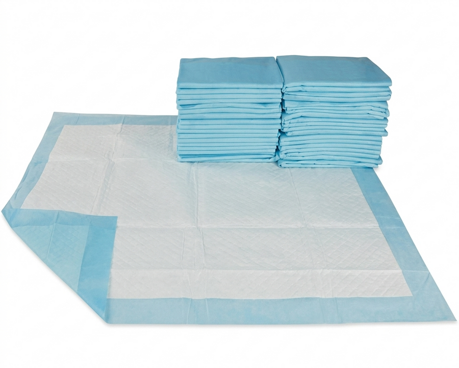 UNDERPAD STD MOD 24X17IN BLUE 5EA/BG 60BG/CA