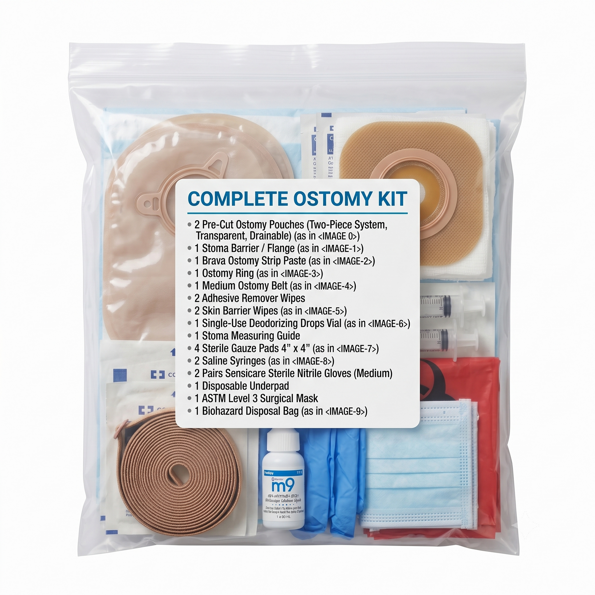 Professional 2-Piece Ostomy Care Kit (102mm System)