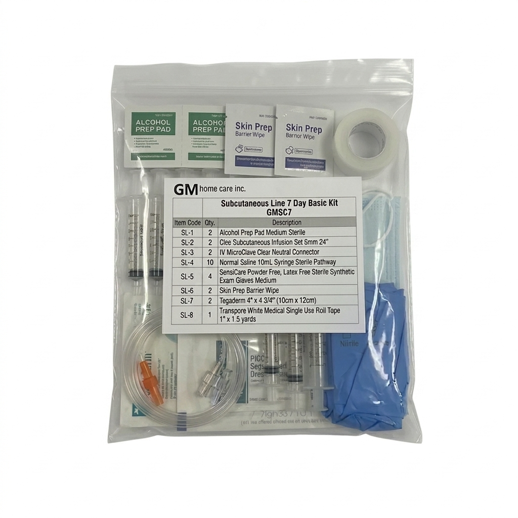 Subcutaneous Line 7 Day Basic Kit